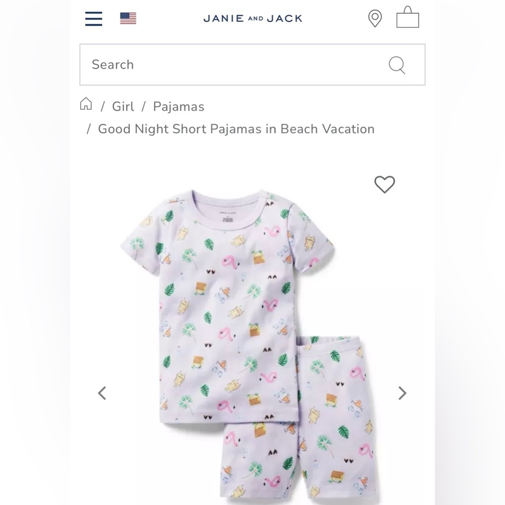 Janie and Jack pajama set. Size 3